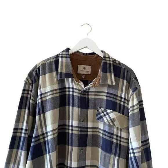 Legendary Whitetails Men’s Shirt Tall Flannel Button Cotton SZ 3XT # 1632 - Picture 3 of 15